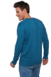Cachemire pull homme col v hippolyte 4f manor blue l