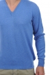 Cachemire pull homme col v hippolyte bleu chine 3xl