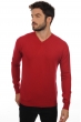 Cachemire pull homme col v maddox rouge velours 3xl