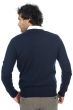 Cachemire pull homme col v tor first marine fonce s