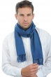 Cachemire pull homme echarpes et cheches zak170 bleu prusse 170 x 25 cm