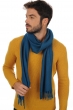 Cachemire pull homme echarpes et cheches zak200 bleu canard 200 x 35 cm