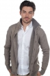 Cachemire pull homme epais jo natural brown marmotte chine 3xl