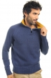 Cachemire pull homme olivier bleu male moutarde s