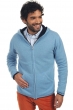 Cachemire pull homme zip capuche carson marine fonce bleu azur chine 4xl