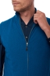 Cachemire pull homme zip capuche dali bleu canard 2xl