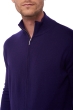 Cachemire pull homme zip capuche elton deep purple 3xl