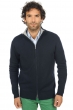 Cachemire pull homme zip capuche maxime marine fonce flanelle chine m