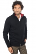 Cachemire pull homme zip capuche maxime noir rouge velours 3xl