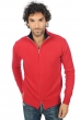 Cachemire pull homme zip capuche maxime rouge velours marine fonce 3xl