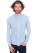Cachemire pull homme zip capuche thobias first sky blue l