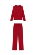 Cachemire pyjama femme loan rouge velours l