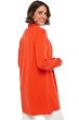 Cachemire robe manteau femme fauve bloody orange m