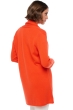 Cachemire robe manteau femme fauve bloody orange m