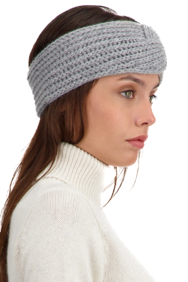 Cachemire accessoires bonnets taka gris chine 22 x 10 cm