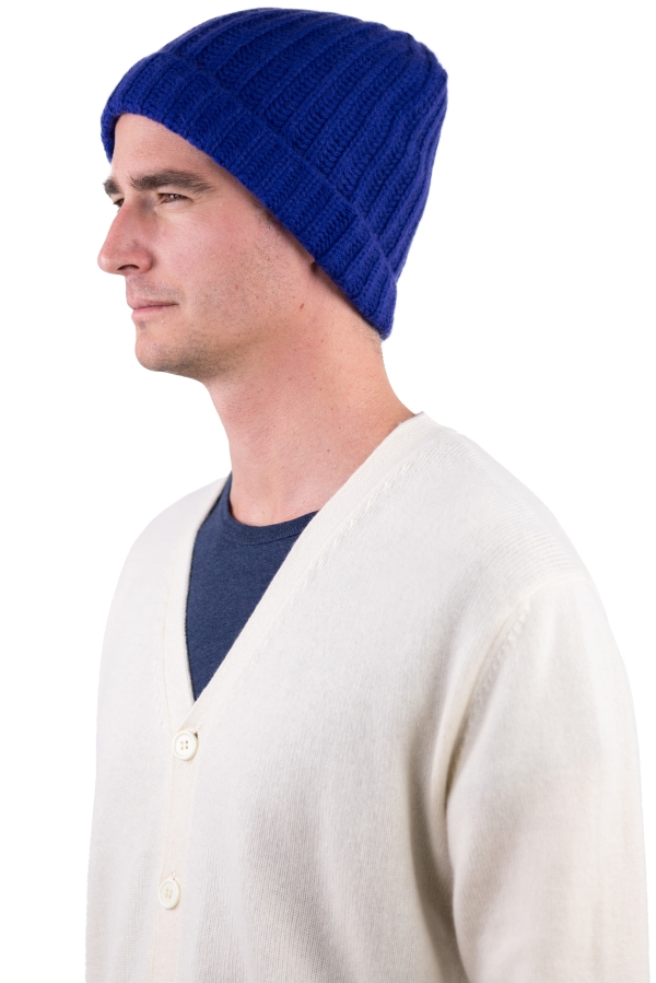 Cachemire accessoires bonnets youpie ultra marine 26 x 26 cm