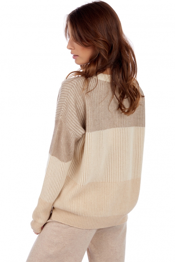 Cachemire pull femme col rond aviles natural stone s