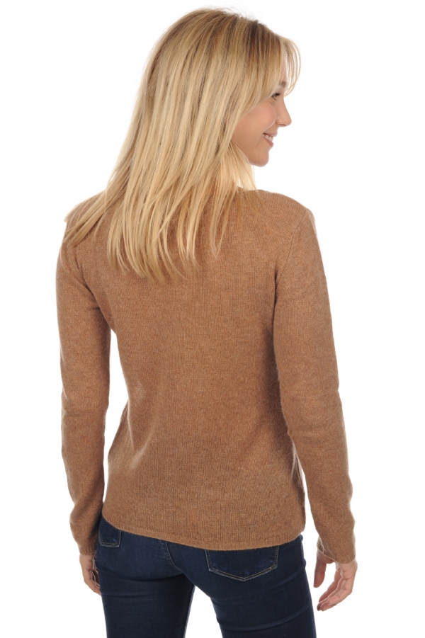 Cachemire pull femme col rond caleen camel chine 3xl