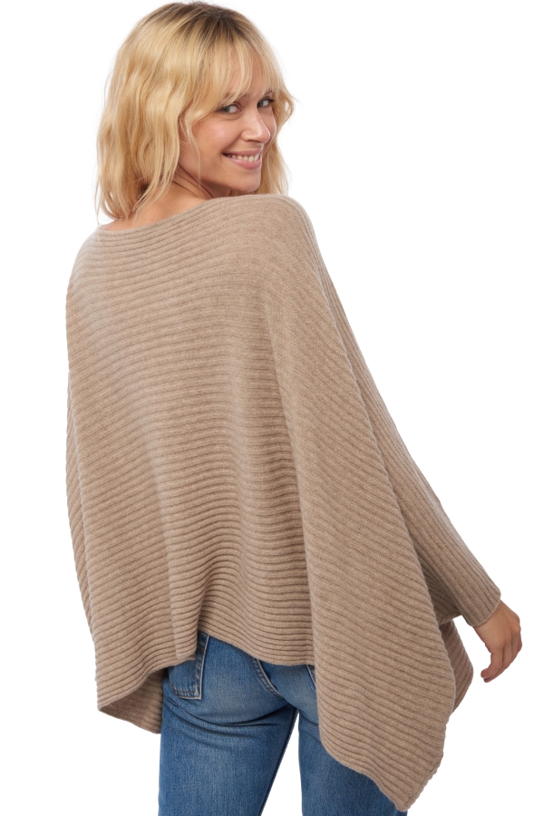 Cachemire pull femme col rond veel natural brown m