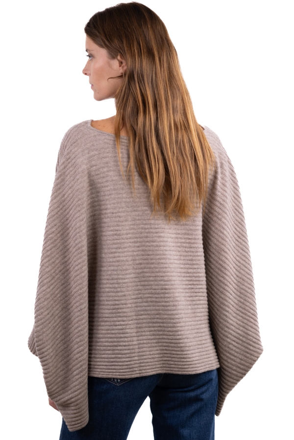 Cachemire pull femme col rond veel toast 2xl