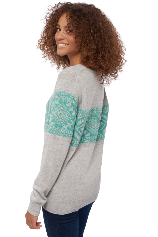 Cachemire pull femme col rond zodiac flanelle chine nile s