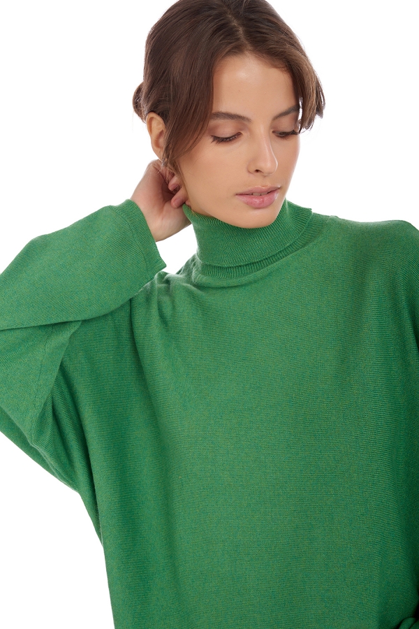 Cachemire pull femme col roule amarillo basil s