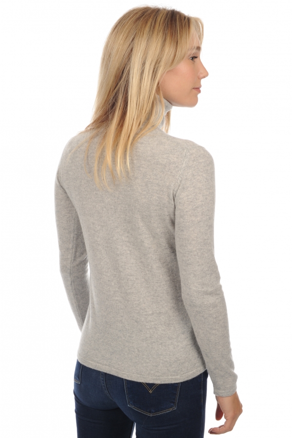 Cachemire pull femme col roule jade flanelle chine xs