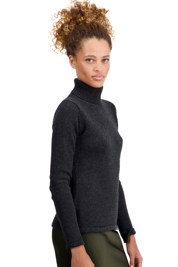 Cachemire pull femme col roule taipei first anthracite l