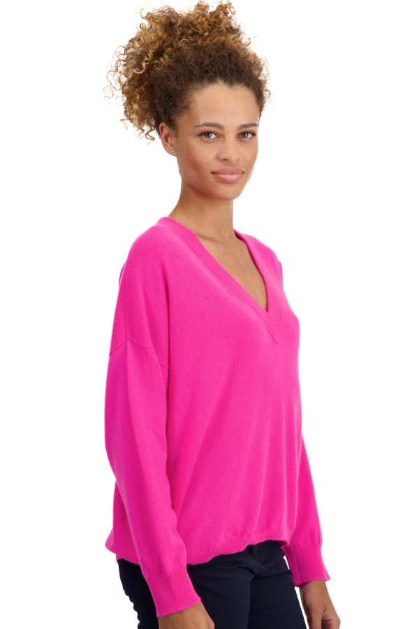 Cachemire pull femme col v theia dayglo m
