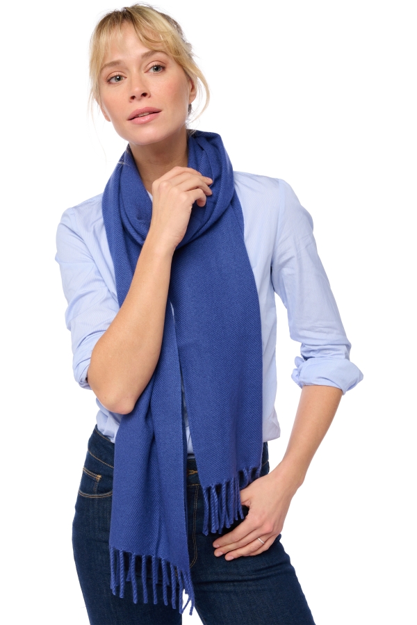 Cachemire pull femme echarpes et cheches kazu200 bleu male 200 x 35 cm