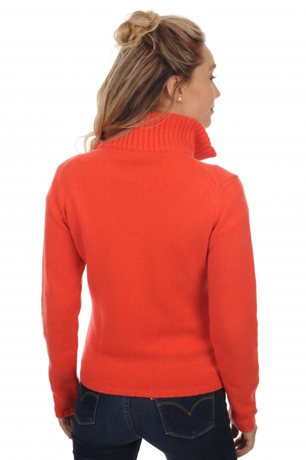 Cachemire pull femme elodie corail lumineux s