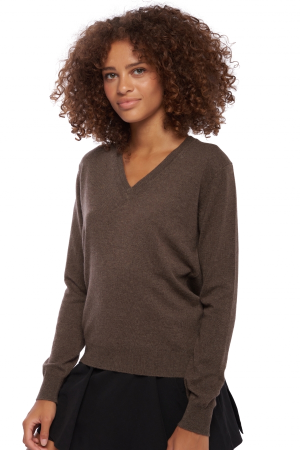 Cachemire pull femme faustine marron chine 3xl