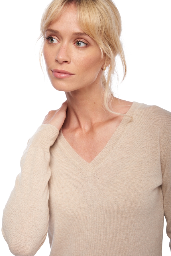 Cachemire pull femme faustine natural beige xl