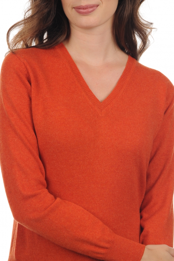 Cachemire pull femme faustine paprika xs