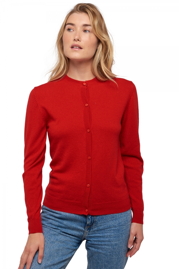 Cachemire pull femme tyra rouge s
