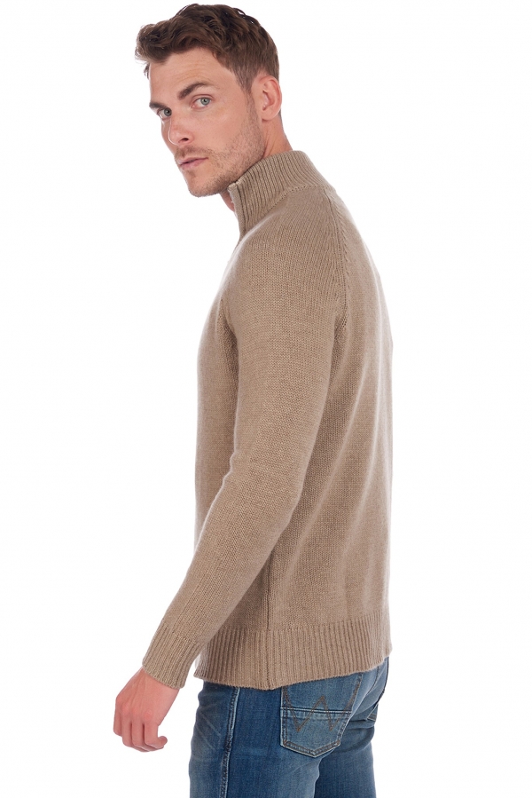 Cachemire pull homme angers natural brown natural beige 2xl