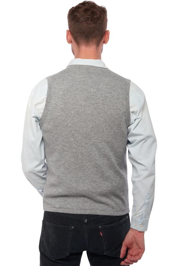 Cachemire pull homme basile gris chine 2xl