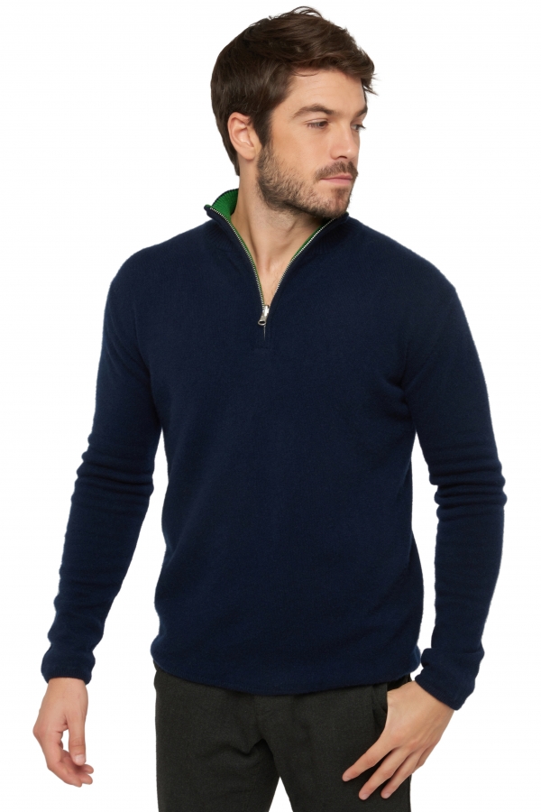 Cachemire pull homme cilio marine fonce basil s