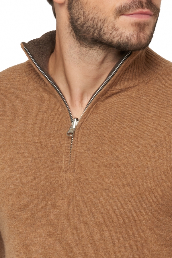 Cachemire pull homme cilio marron chine camel chine s