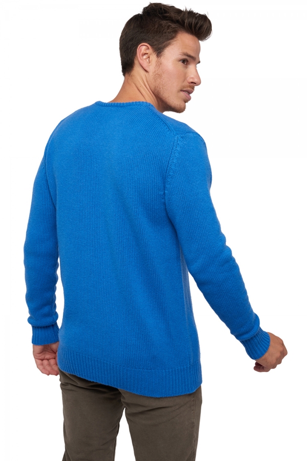 Cachemire pull homme col rond bilal tetbury blue m