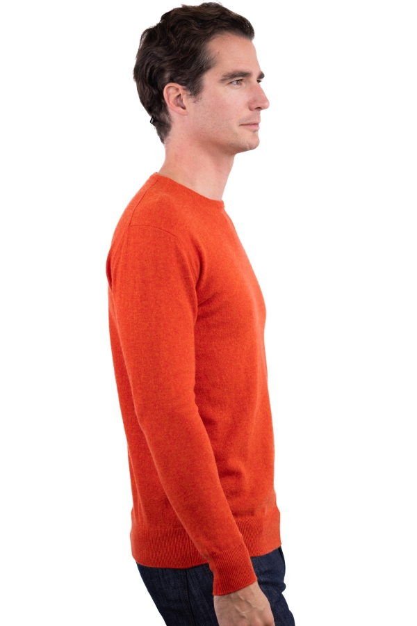 Cachemire pull homme col rond keaton paprika 4xl