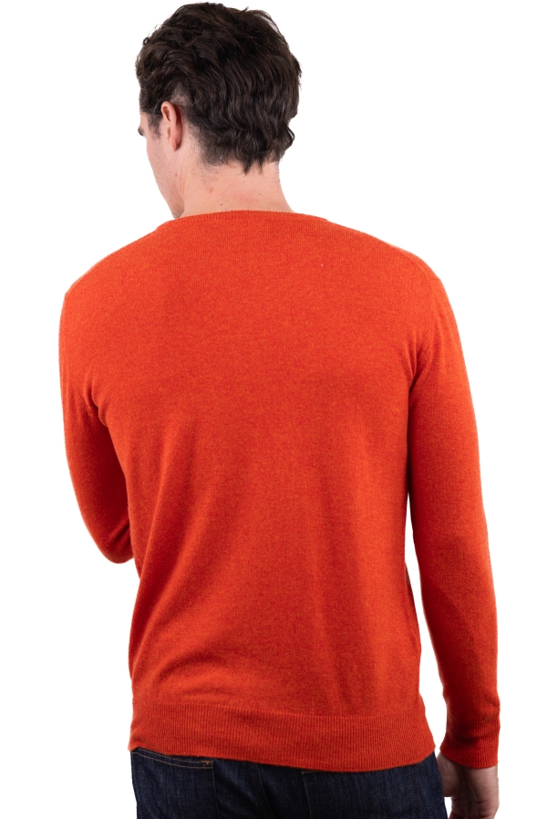 Cachemire pull homme col rond keaton paprika xl