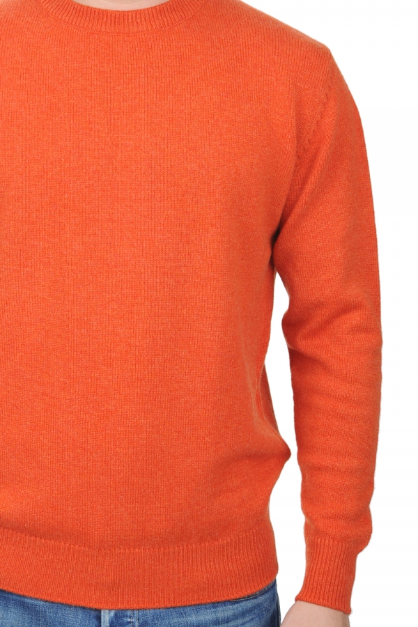 Cachemire pull homme col rond nestor 4f paprika s