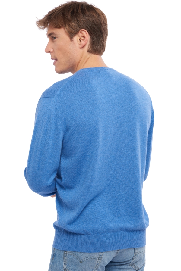 Cachemire pull homme col rond nestor bleu chine s