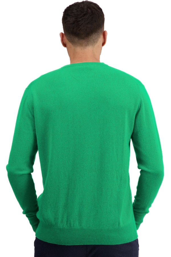 Cachemire pull homme col rond nestor new green l