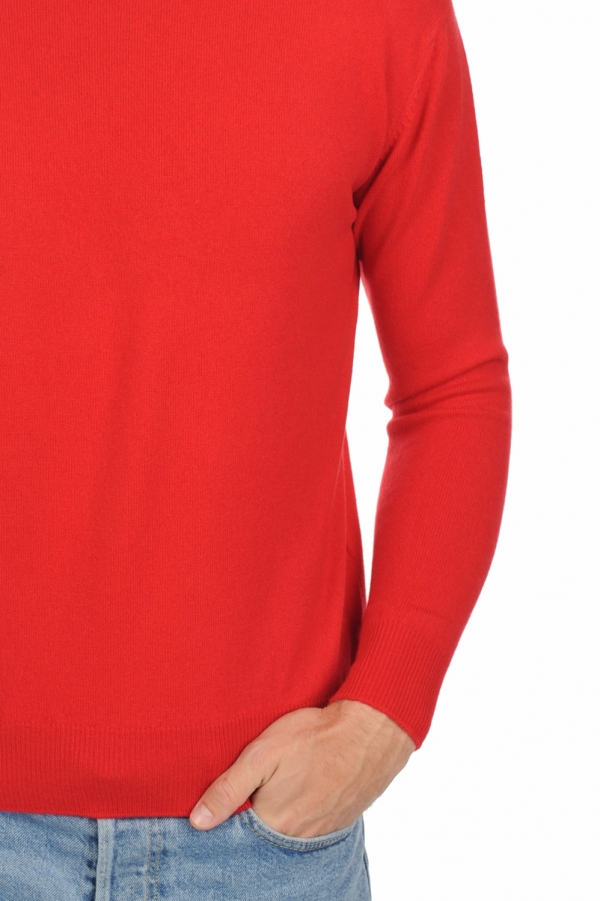 Cachemire pull homme col rond nestor premium rouge 3xl