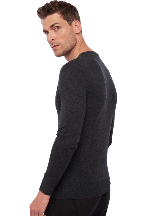 Cachemire pull homme col rond tao first dark grey s