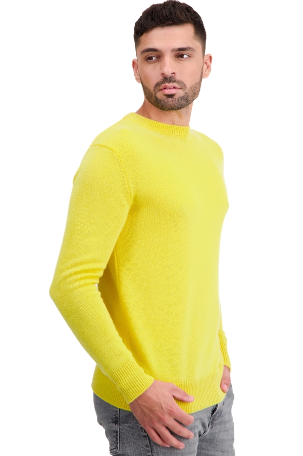 Cachemire pull homme col rond touraine first daffodil 2xl