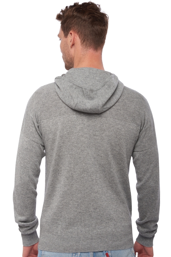 Cachemire pull homme col rond william gris chine m