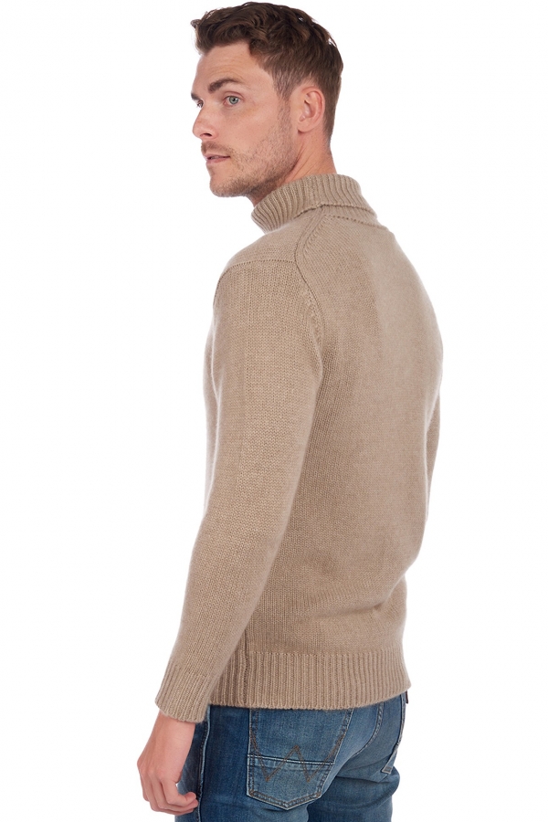 Cachemire pull homme col roule artemi natural stone l